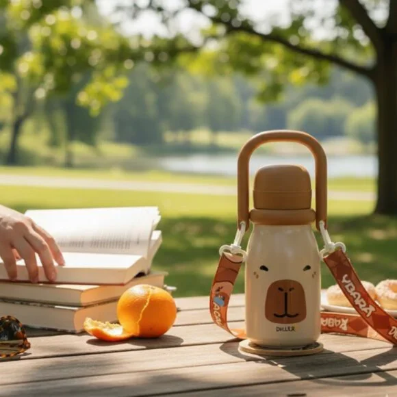 Diller Capybara Thermal Flask Water Bottle Kids School Christmas Gift - Picture 10 of 11